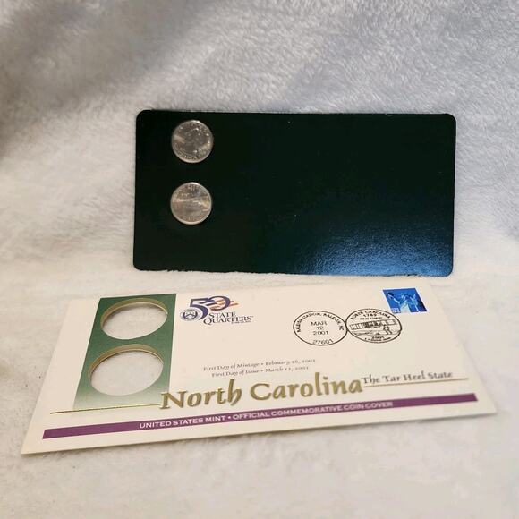 2001 P D North Carolina Quarters Commemorative Uncirculated Statehood Coins - Picture 3 of 10